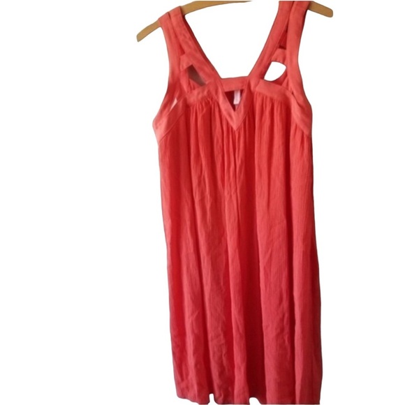 Xhilaration‎ | Cage Style Straps | Super Adorable Coral Dress Large | 0042 - Picture 1 of 5